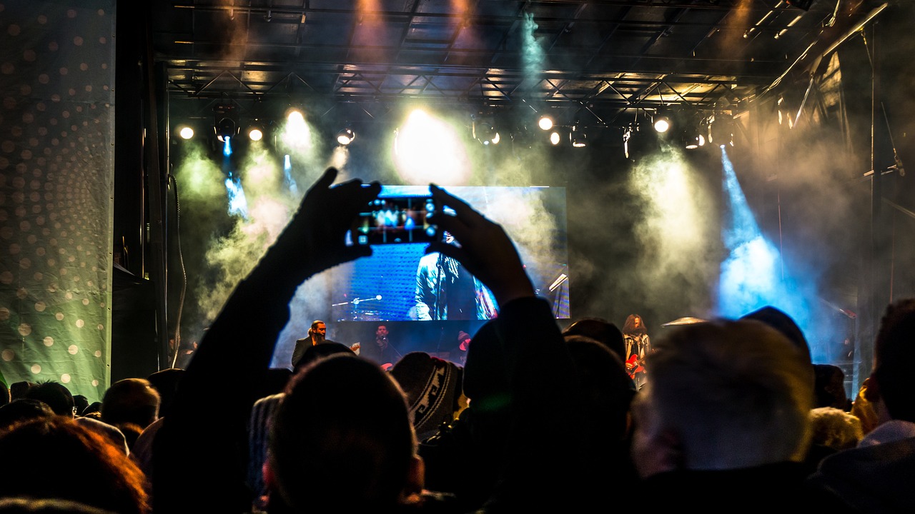 røgeffekter ved et show